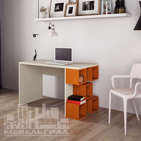 Дизайнерский яркий и стильный компьютерный или письменный стол