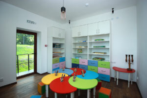Детская комната в музее Мебель для детских садов и школ
